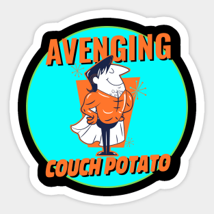 The Avenging Couch Potato Sticker